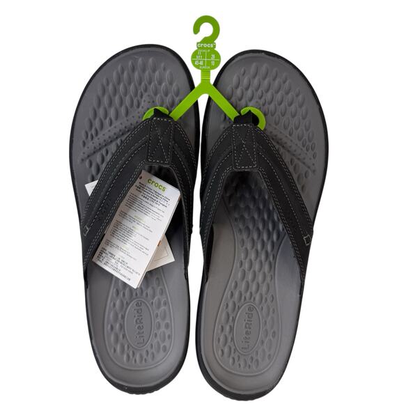 Crocs Yukon Vista II LiteRide Flip Flops Comfortable Beach Sandals Mens Size 11 main image 8